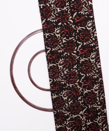 black and white paisley print rayon fabric